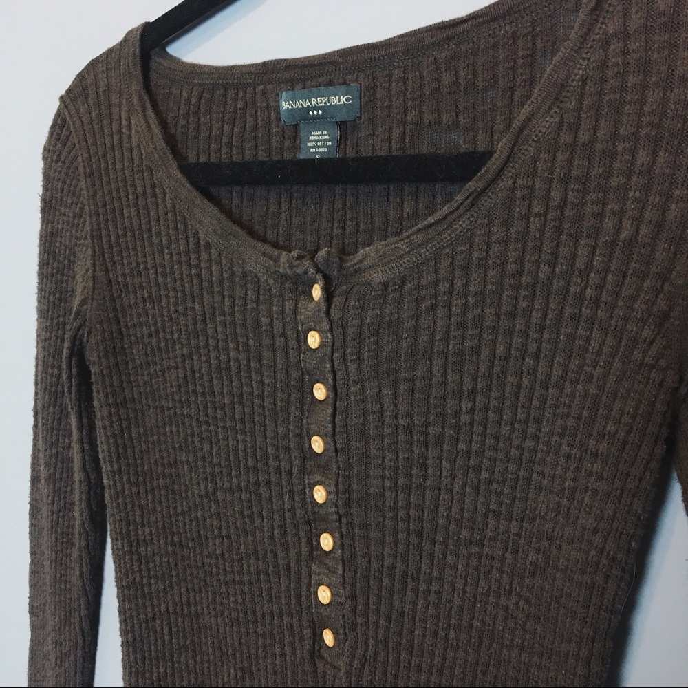 Banana Republic ribbed button down